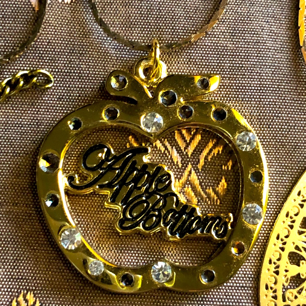 Apple Bottoms Gold Crystal Necklace one of a kind! - Picture 1 of 1